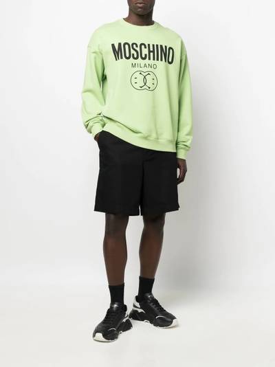 Moschino logo crew-neck sweatshirt outlook