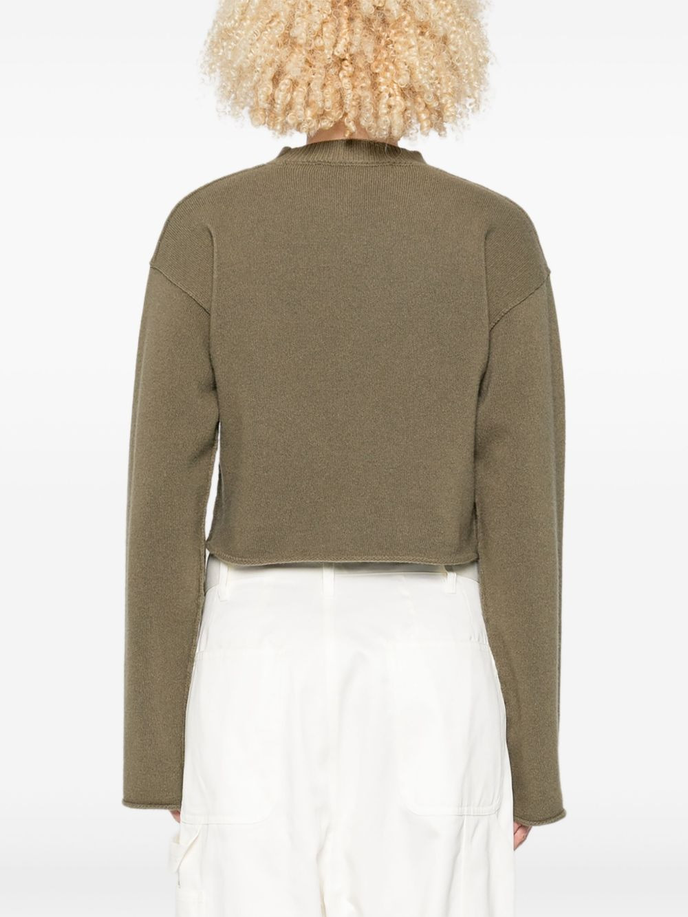 Metsu cropped wool sweater - 4