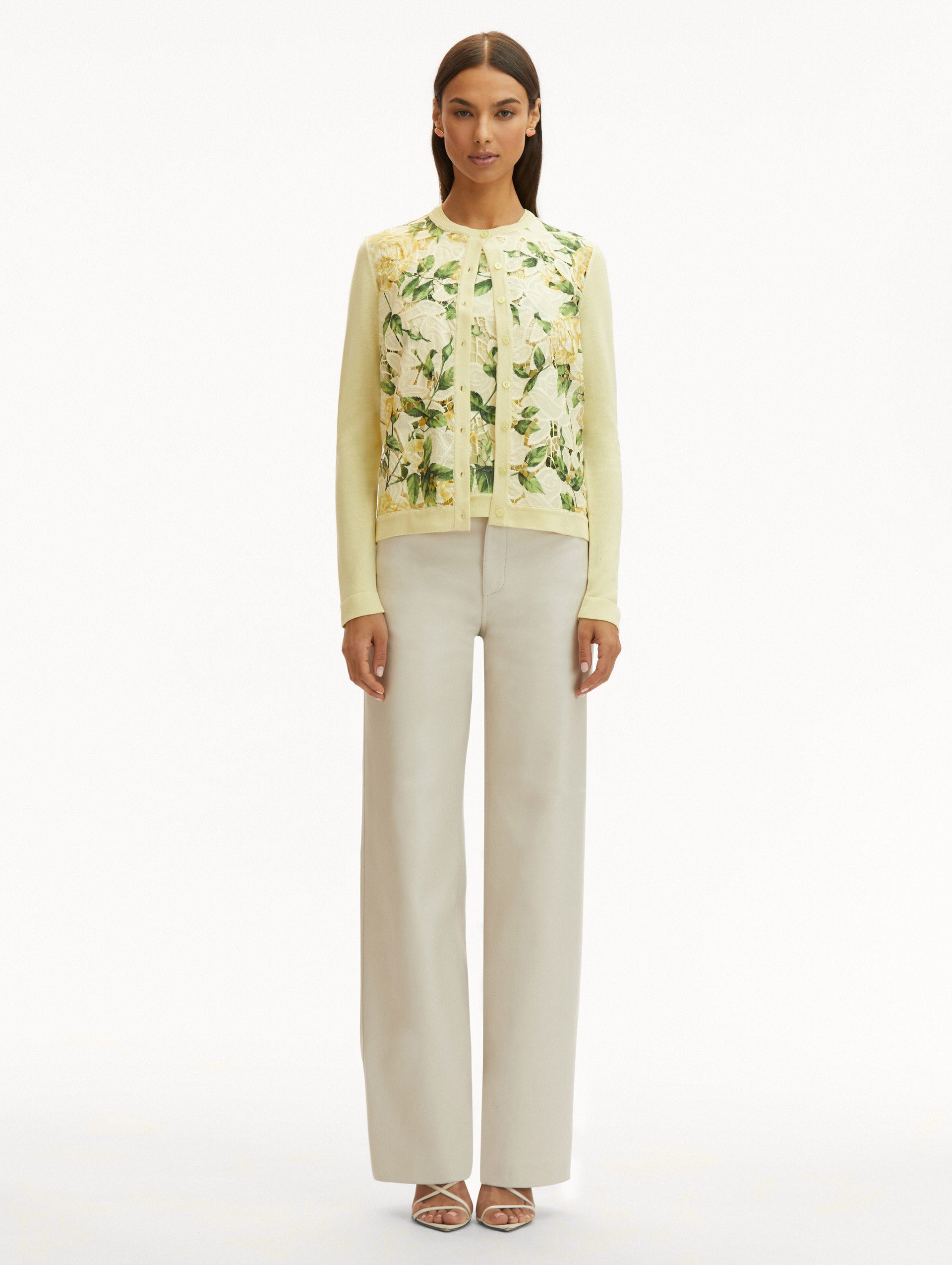 ENGLISH ROSE GUIPURE INSET CARDIGAN - 3