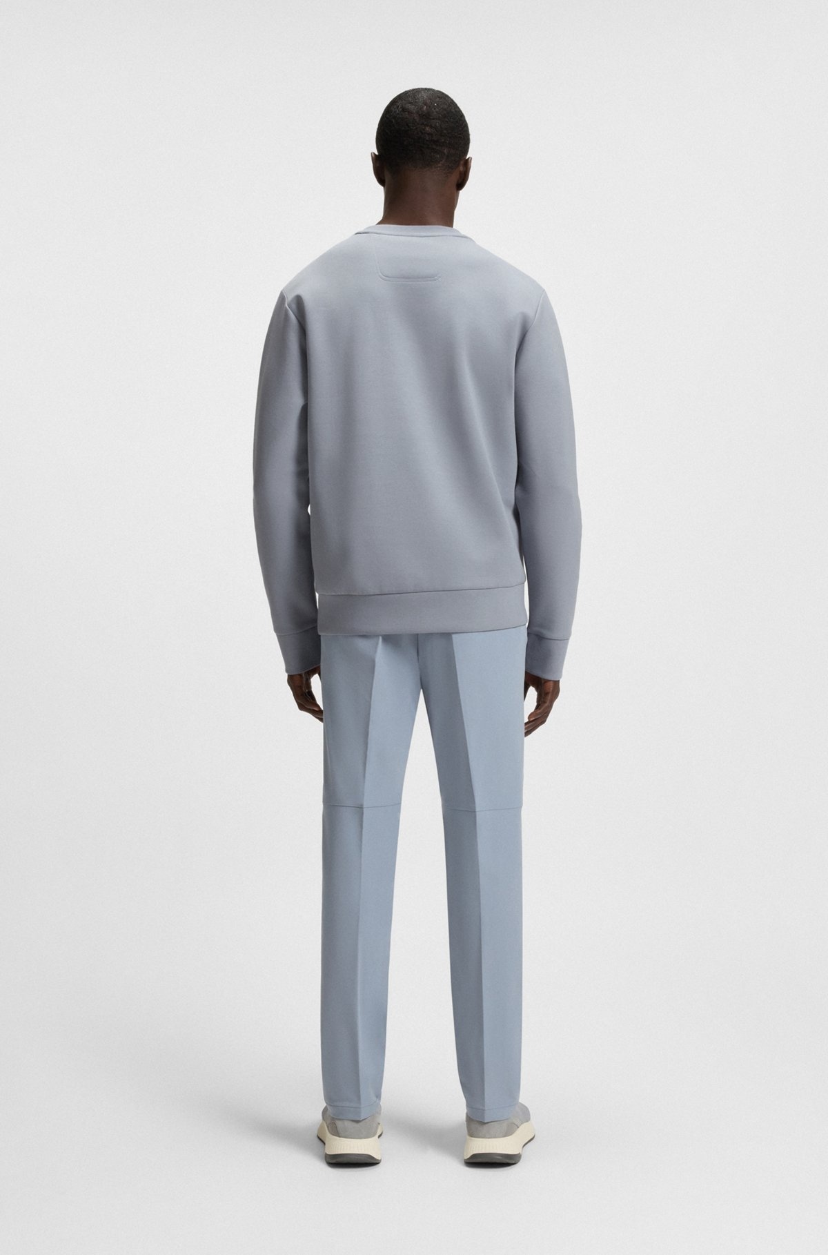 STRETCH-COTTON SWEATSHIRT WITH SANDWICH LOGO - 5