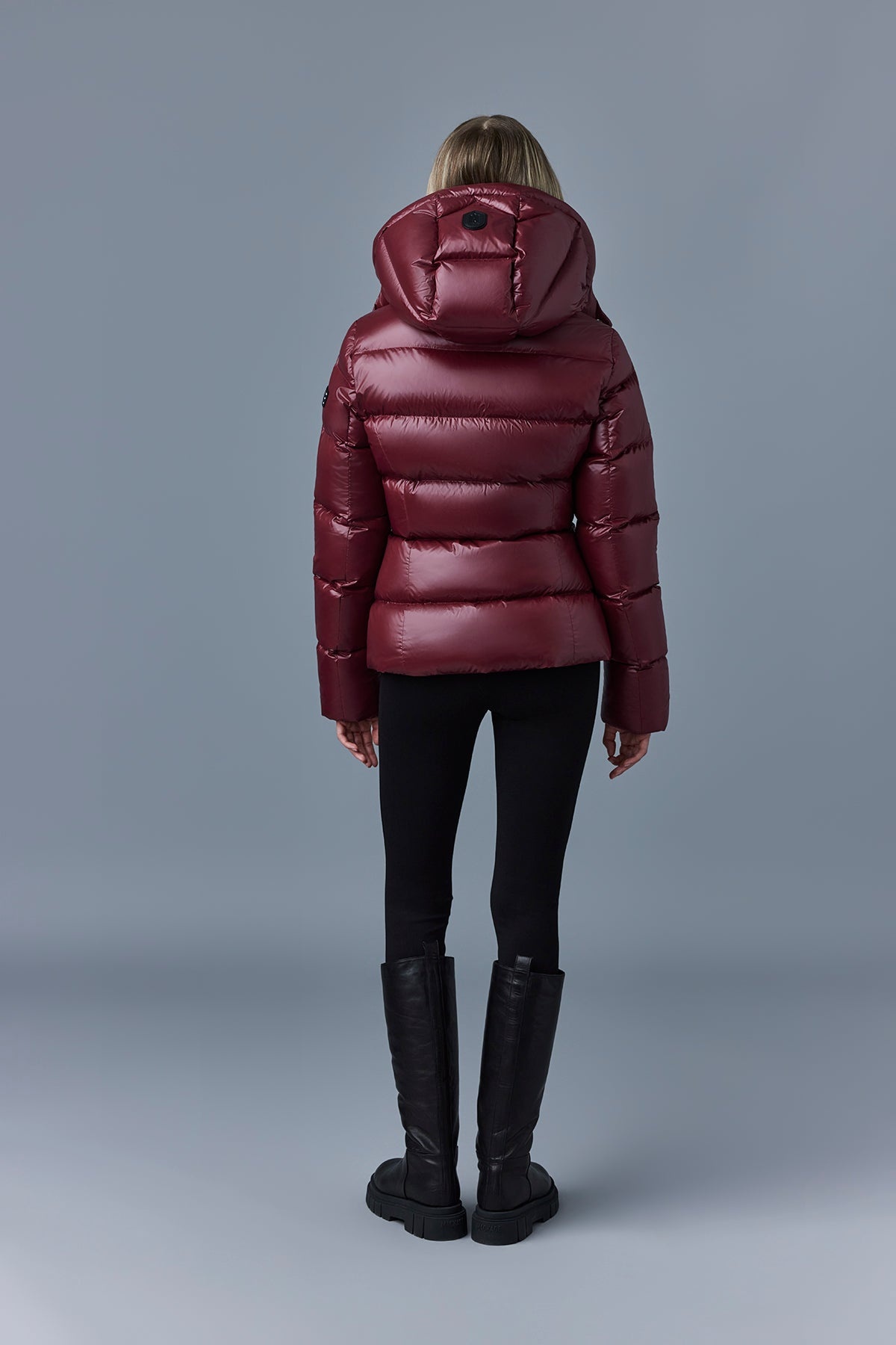 MADALYN lustrous light down jacket with hood for ladies - 4