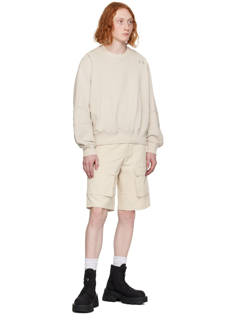 HELIOT EMIL™ Beige Cellulae Cargo Shorts outlook