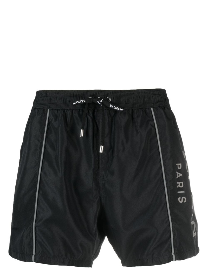 logo-print swim shorts 1