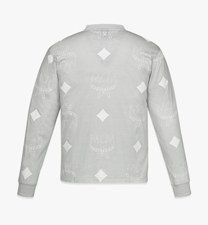 MCM PHENOMENON+MCM Monogram Print Long Sleeve T-Shirt outlook
