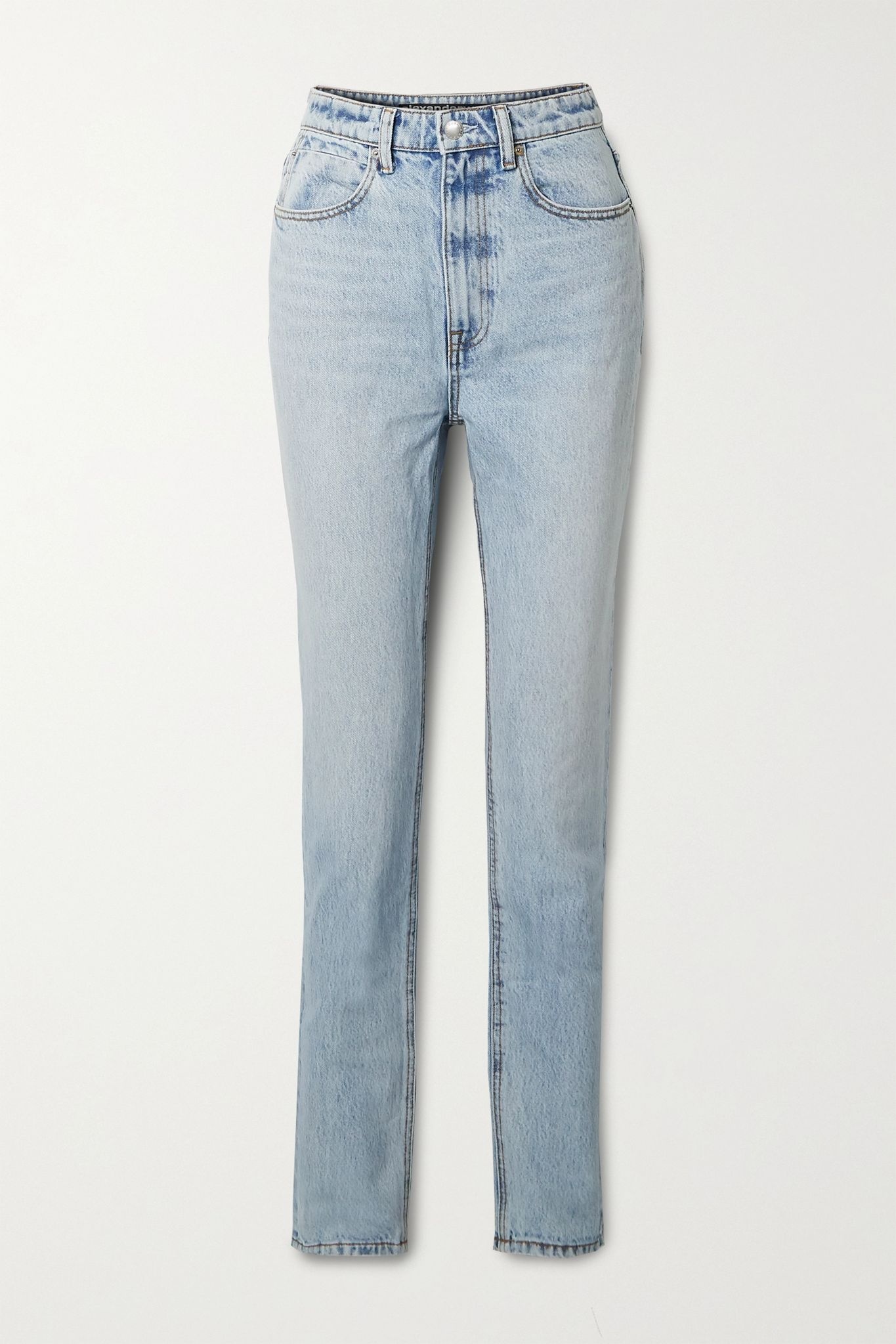 High-rise straight-leg jeans - 1