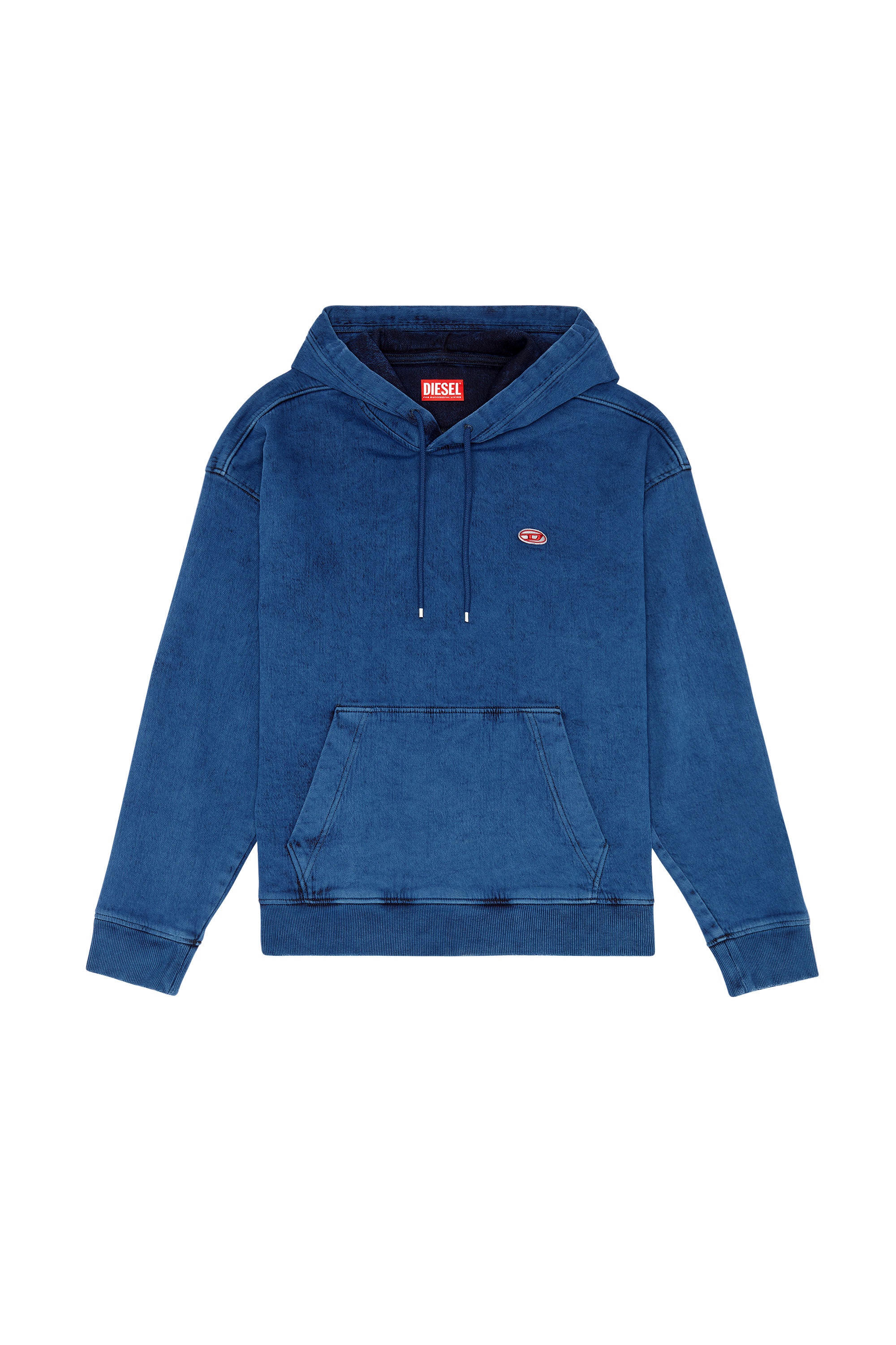 Diesel D-UM-RIB TRACK DENIM HOODIE | REVERSIBLE