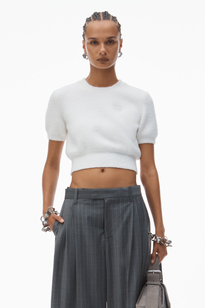 Logo Cropped Sweater Tee 2