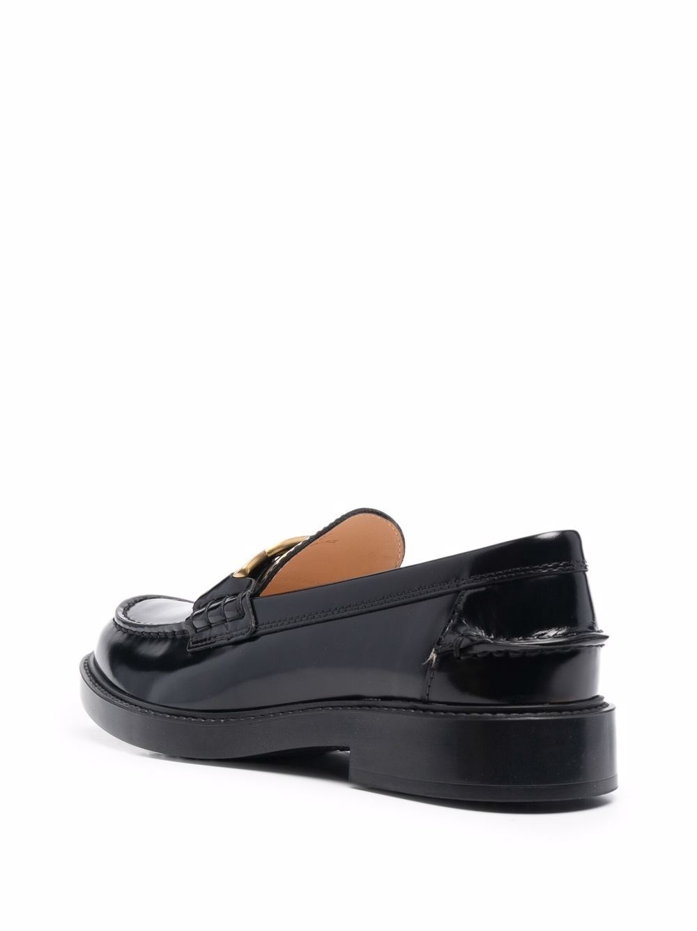 chain-plaque loafers - 3