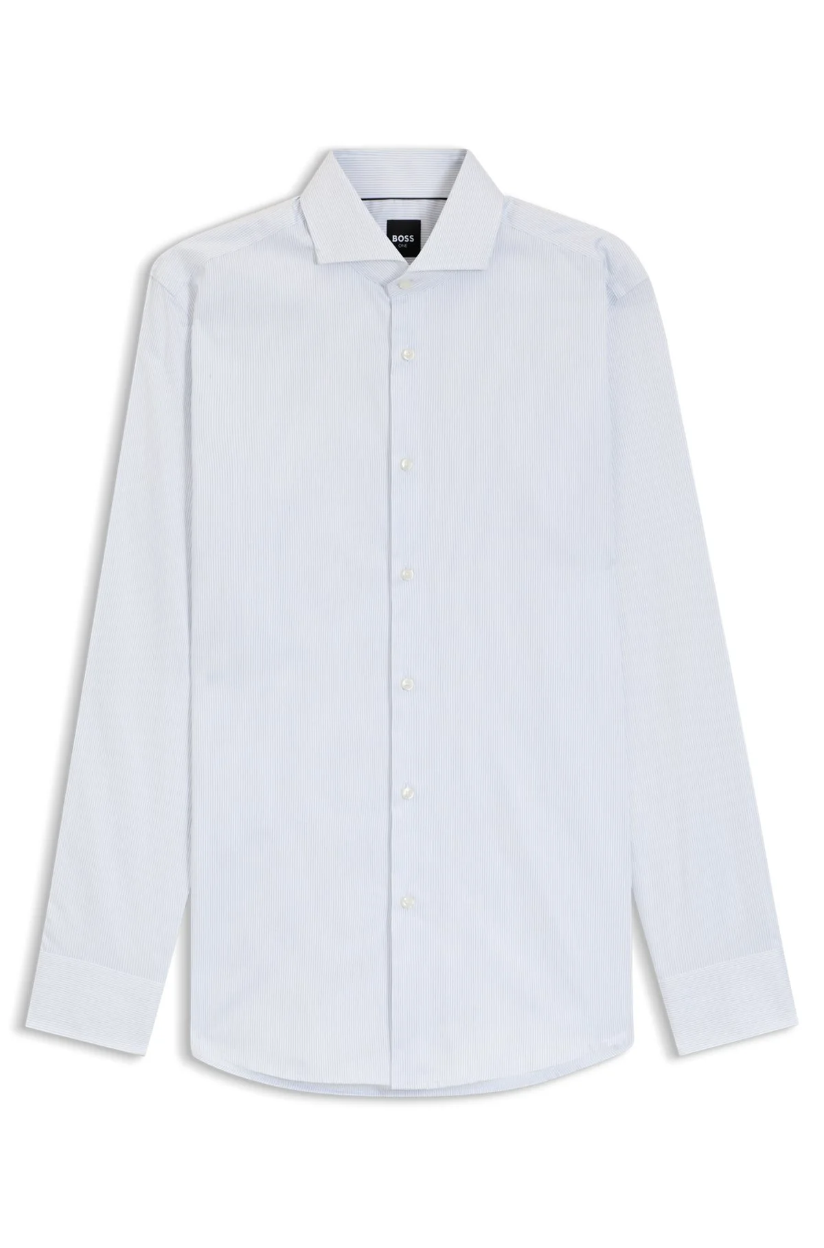 SLIM-FIT SHIRT IN STRIPED TWILL - 1