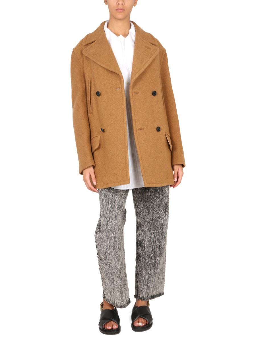Marni Women Double-Breasted Coat - 2