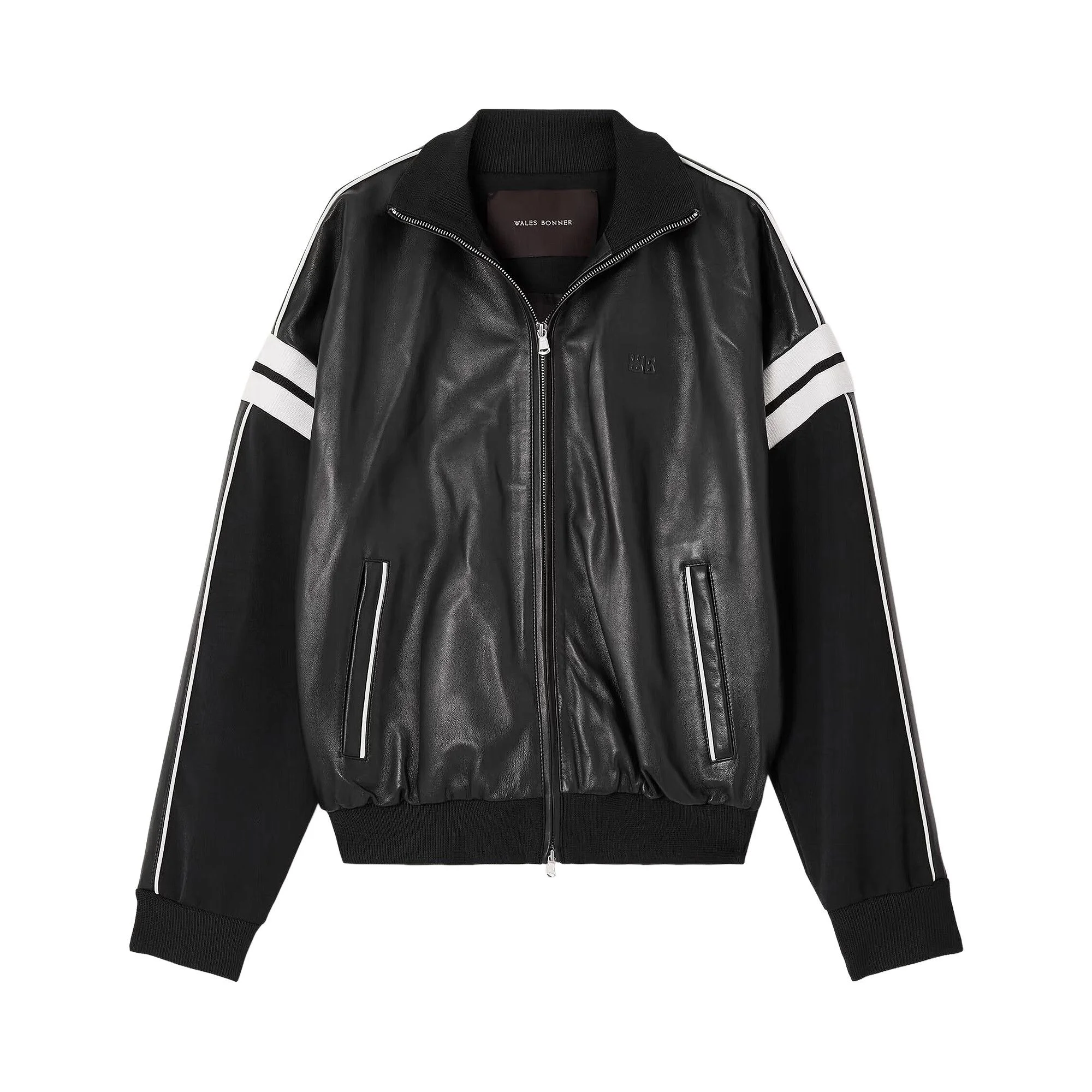 Wales Bonner Nomad Leather Jacket 'Black' - 1