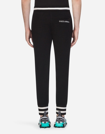 Dolce & Gabbana Knit jogging pants with embroidery outlook