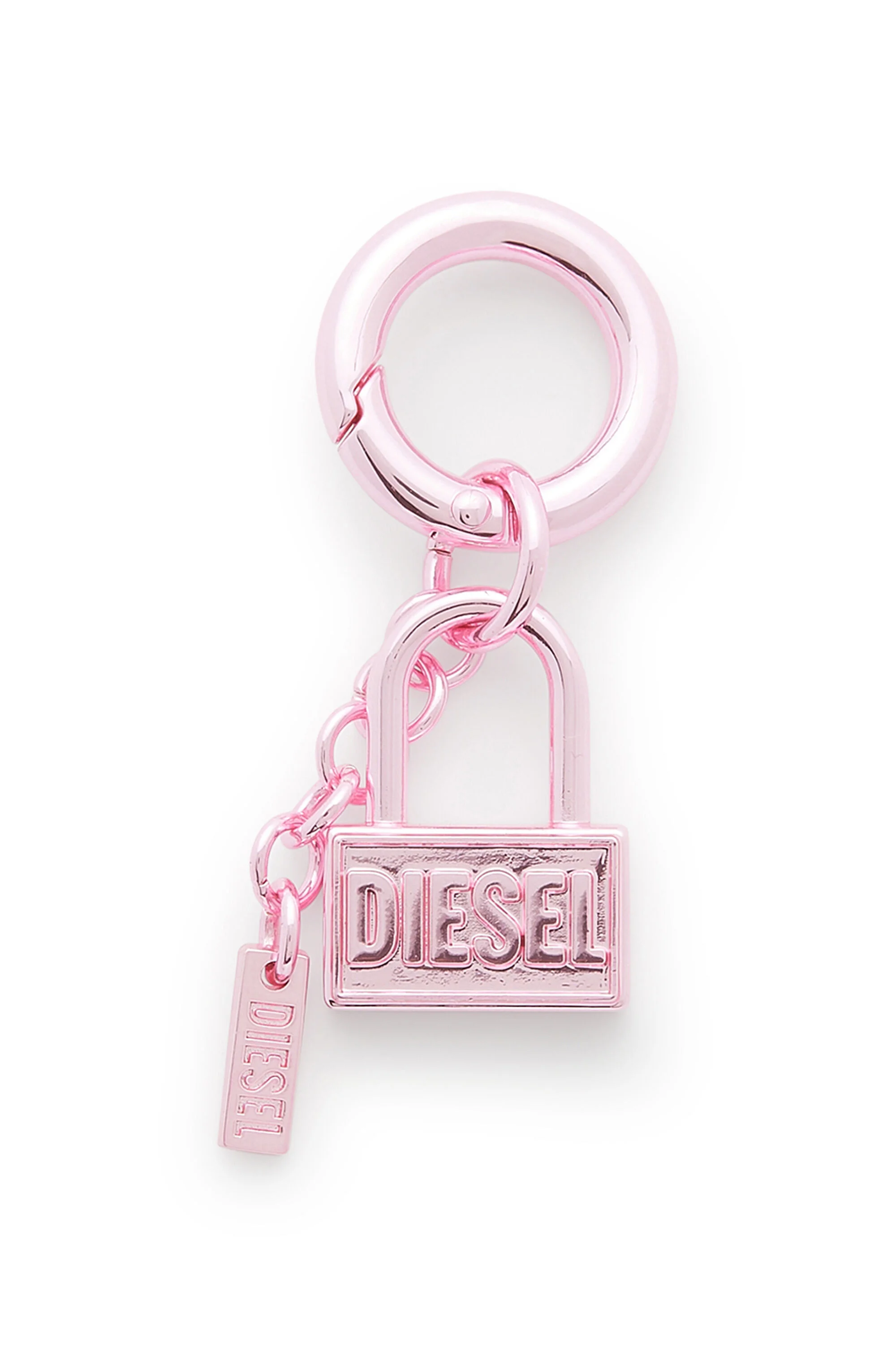METAL KEYRING CHARM WITH PADLOCK DESIGN - 1
