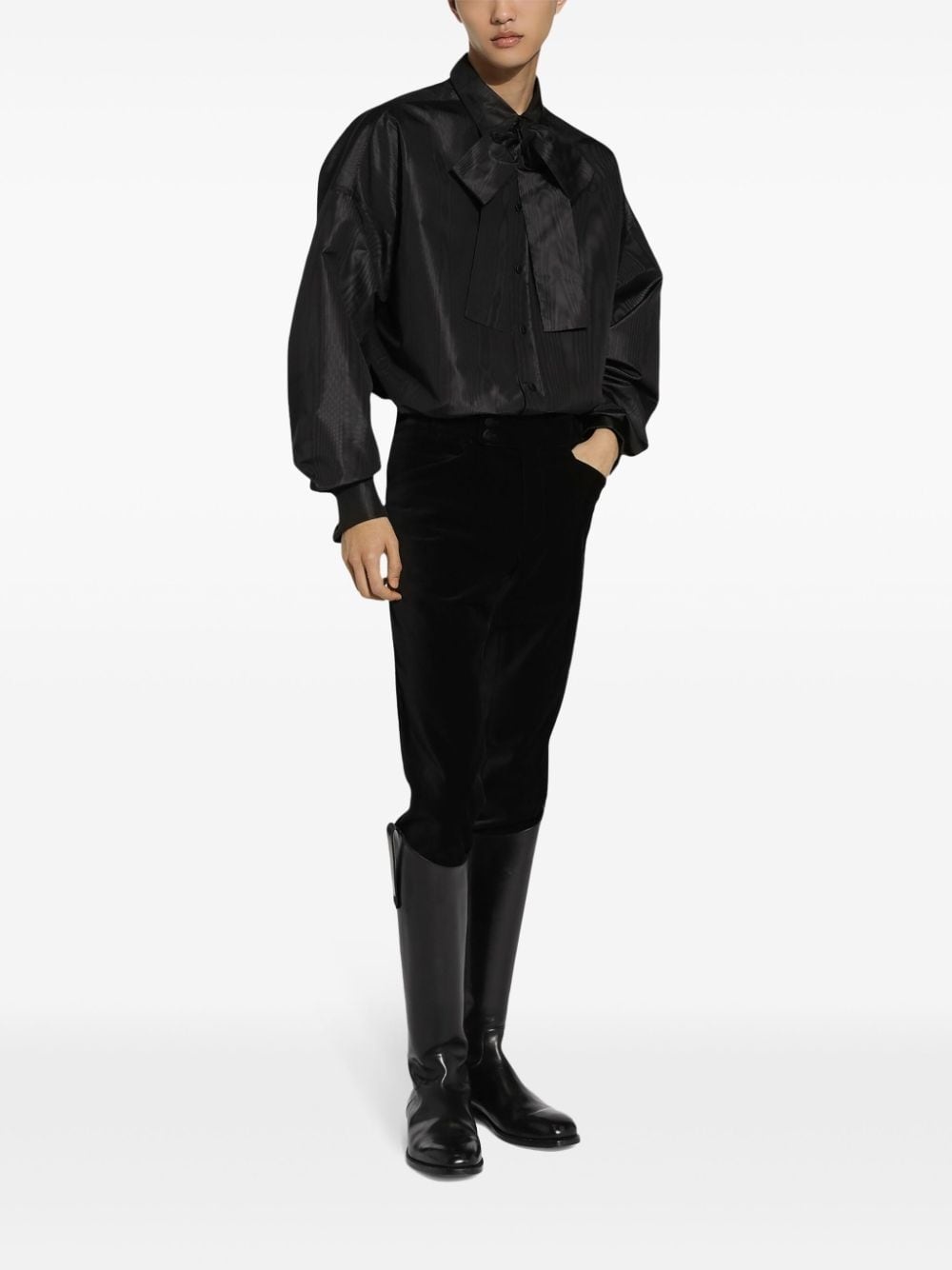 slim-fit tailored trousers - 3