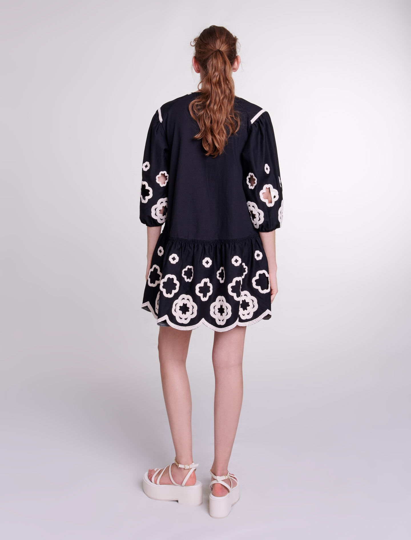 Short embroidered tunic dress - 4