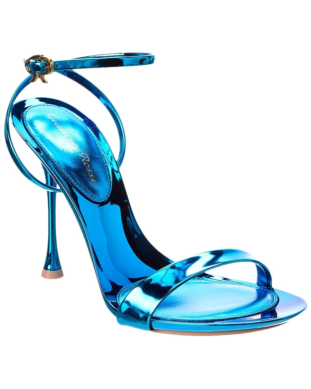 Gianvito Rossi Spice Ribbon 95 Leather Sandal - 1