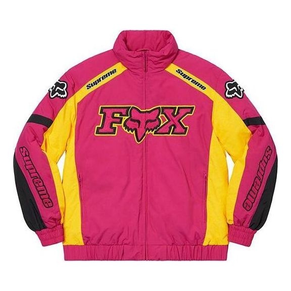 Supreme Fox Racing Puffy Jacket 'Pink Yellow Black' SUP-FW20-180 - 1