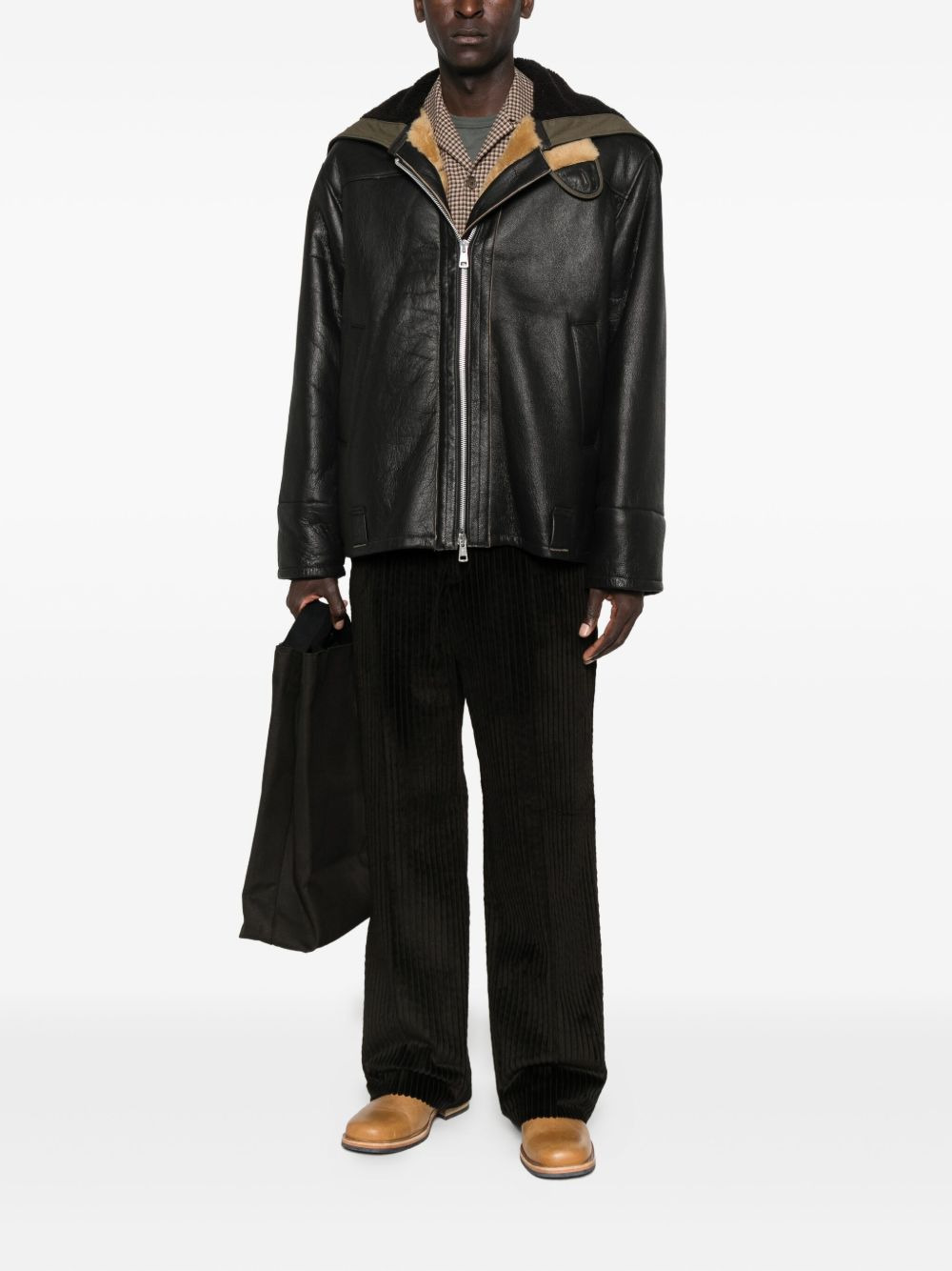 Blizzard hooded leather jacket - 2