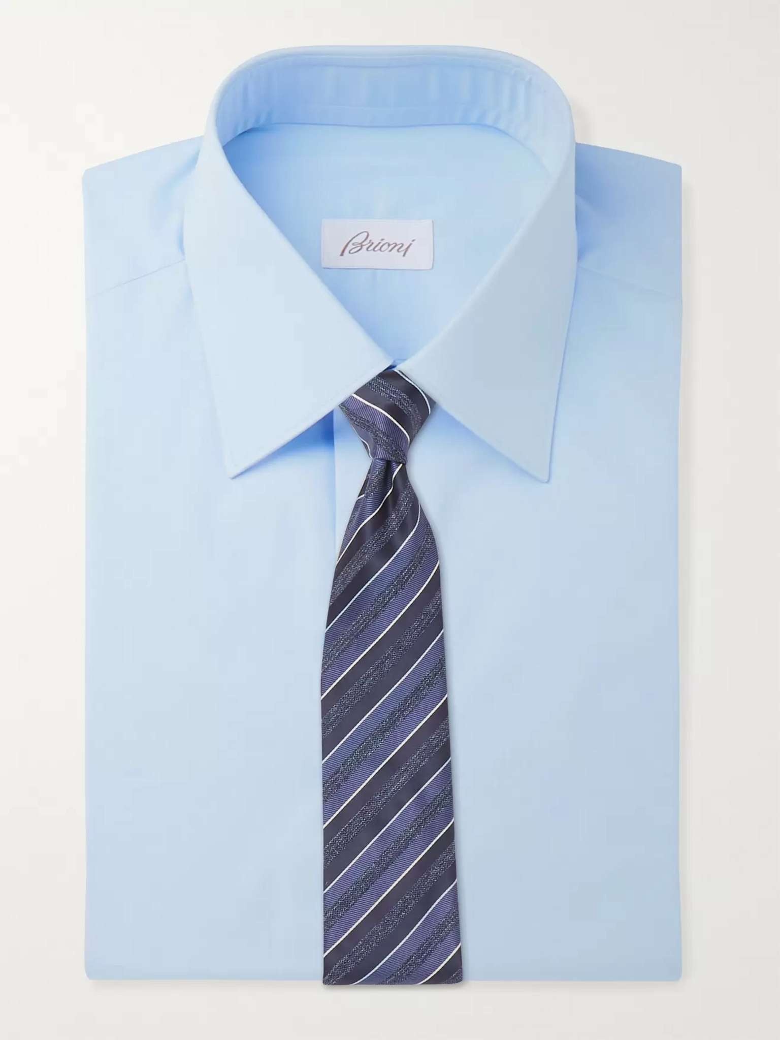 Light-Blue Cotton-Poplin Shirt - 6