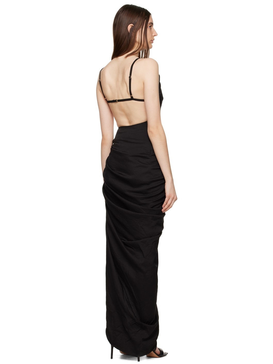 Black Le Papier 'La Robe Saudade' Maxi Dress - 3