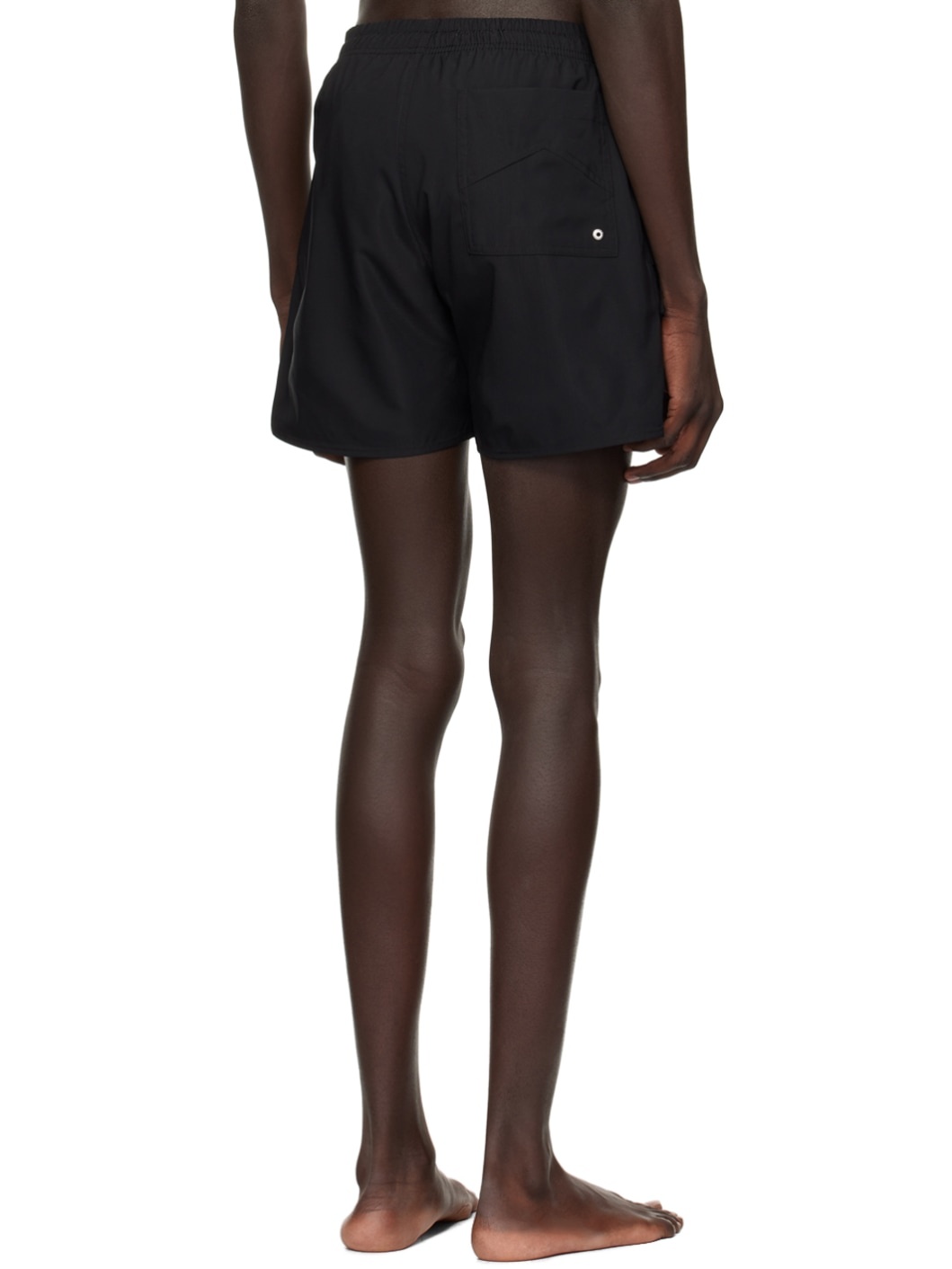Black Embroidered Swim Shorts - 3