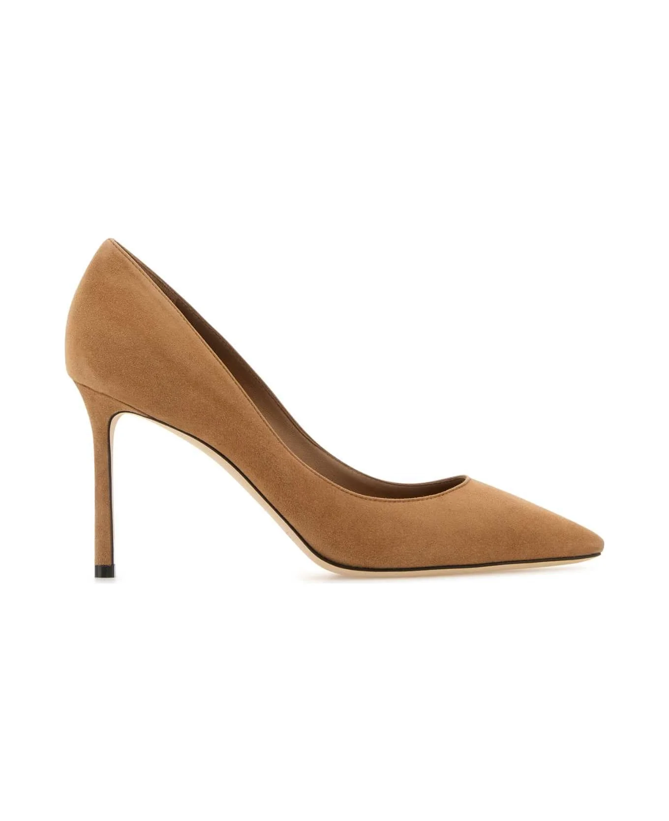Camel Suede Romy 85 Pumps - 1