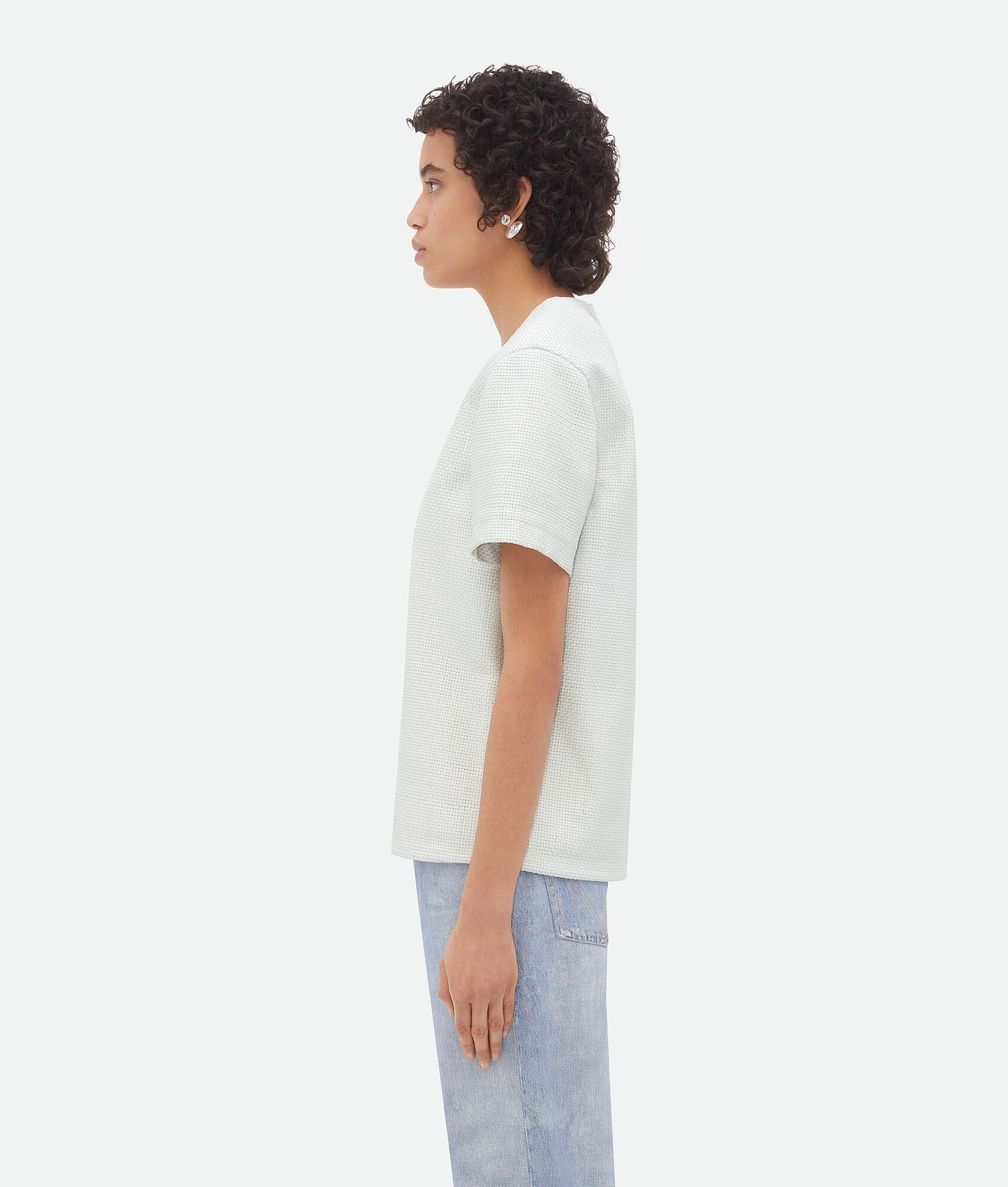 Mini Intrecciato Leather T-Shirt - 2