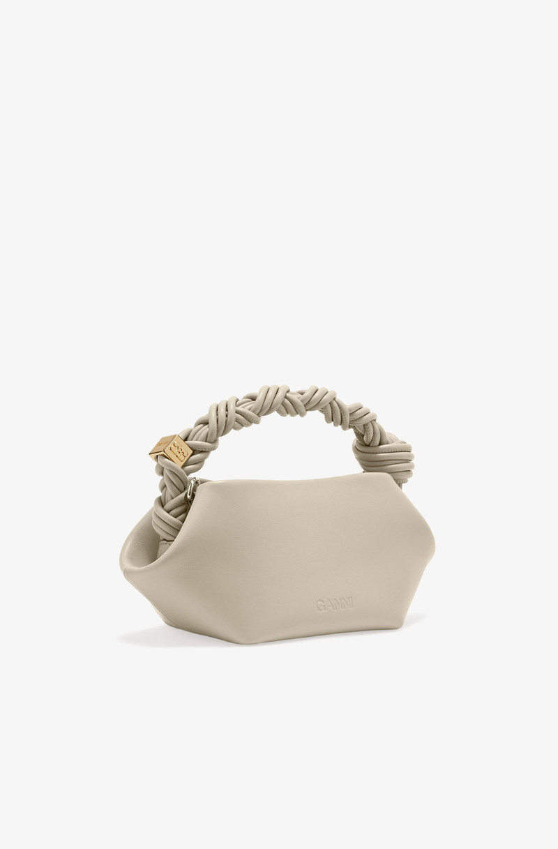 GANNI LIGHT GREY MINI GANNI BOU BAG outlook