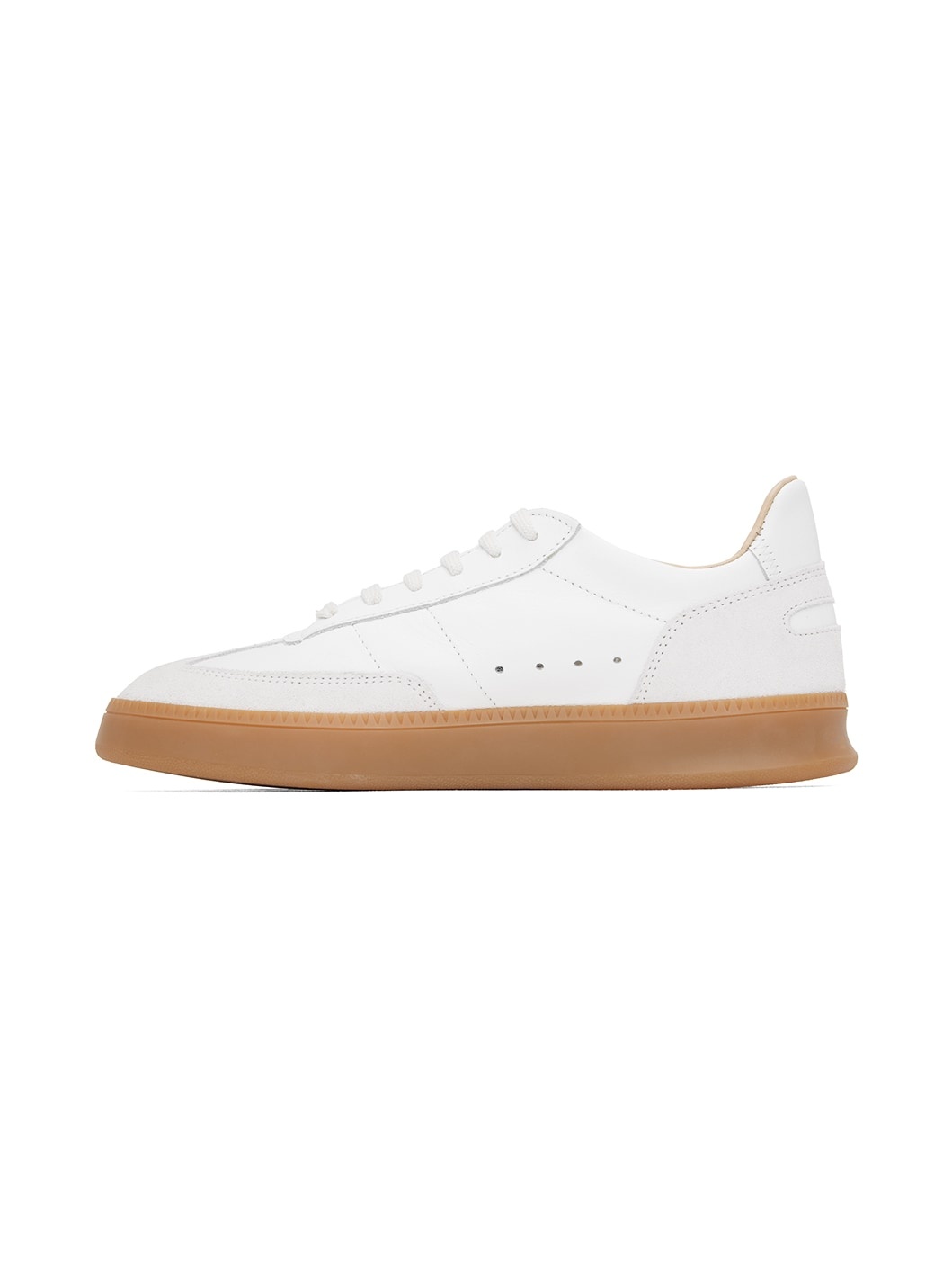 White Smash Low Nappa Sneakers - 3