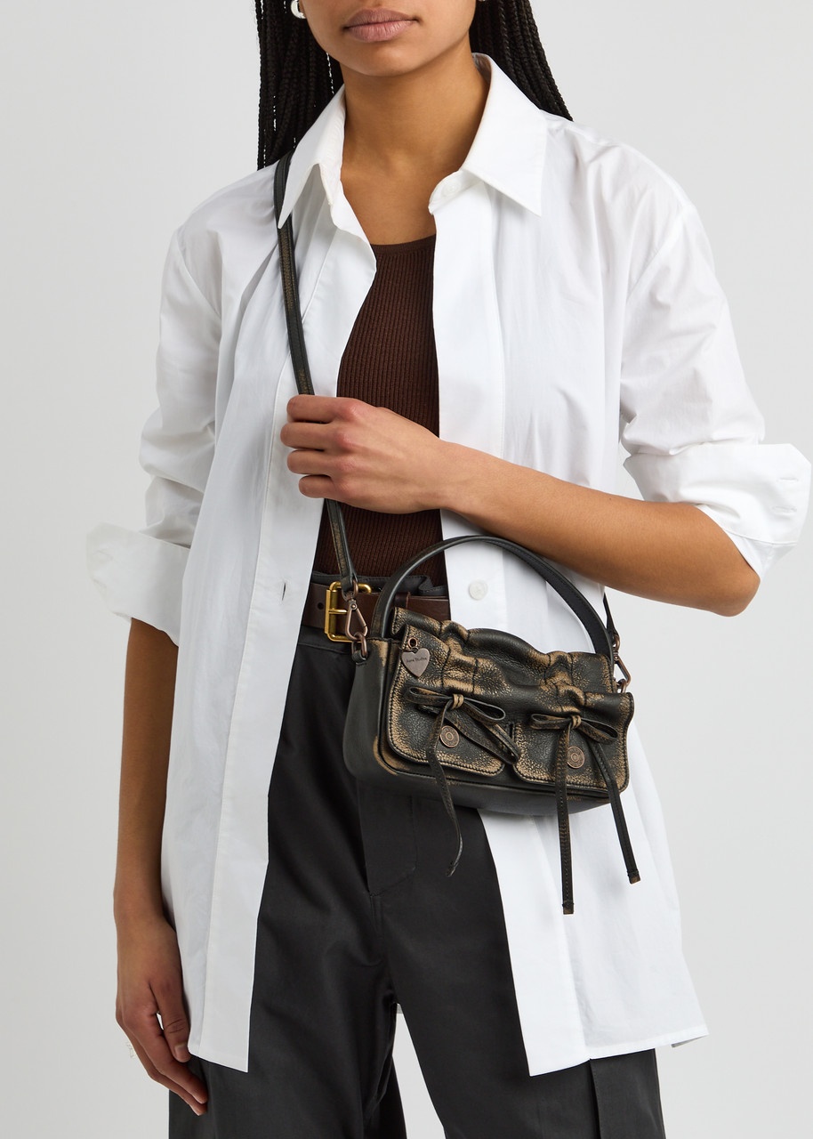 Acne Studios Mini Multipocket Faded Grained-leather top Handle bag - 5