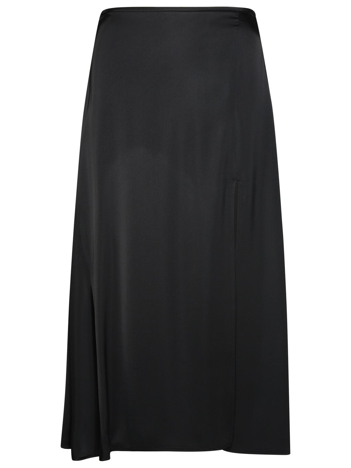 スカート Jil Sander SS25 Black viscose skirt (J03MA0188J65274 001) JIL SANDER Belted cotton-poplin midi skirt | NET-A-PORTER