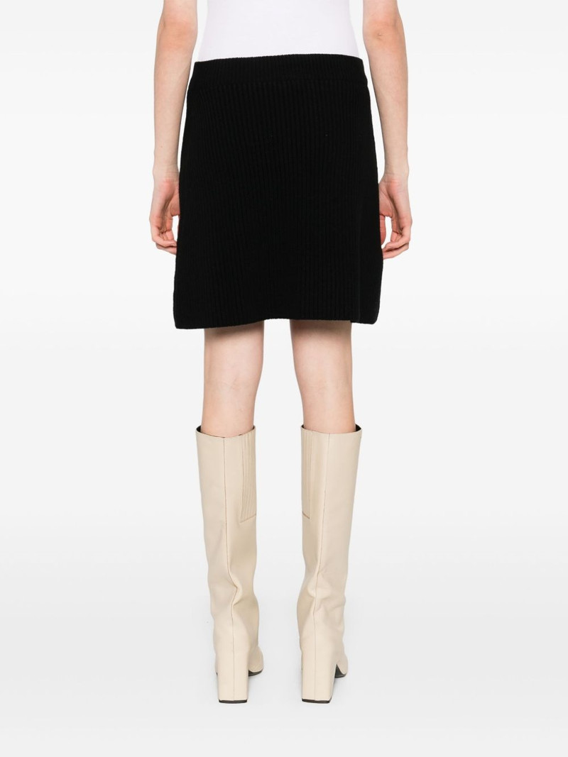 ribbed-knit wool mini skirt 4