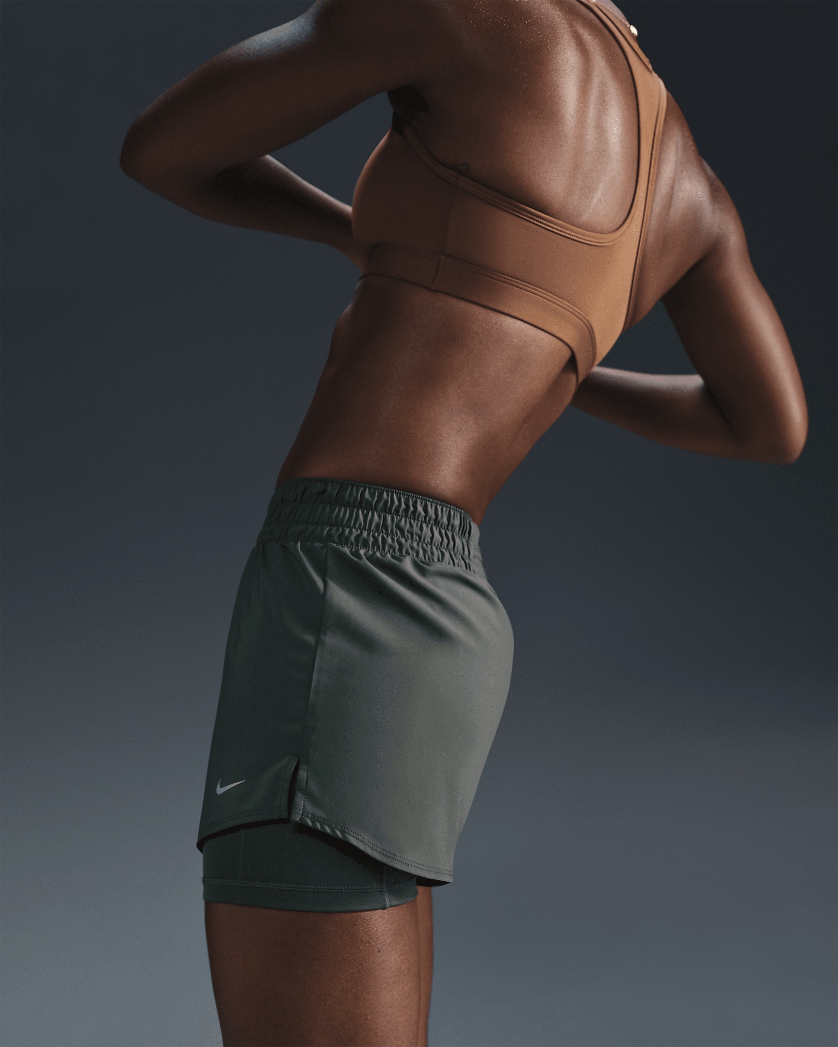 Nike One Women's Dri-FIT High-Waisted 3" 2-in-1 Shorts - 5