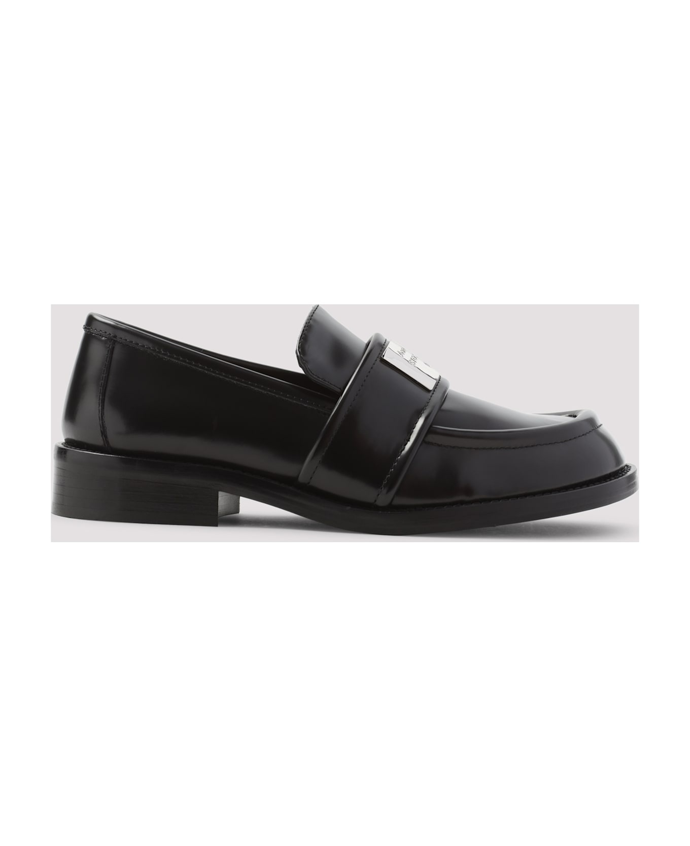 Black Leather Loafers - 3