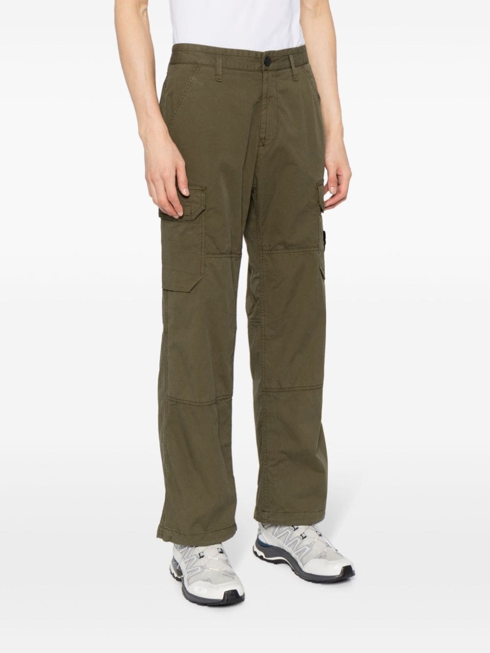 Compass-appliquÃ© cargo trousers - 3