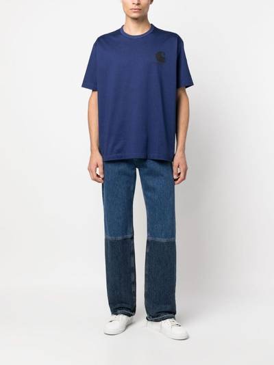 Junya Watanabe MAN logo-print short-sleeve T-shirt outlook