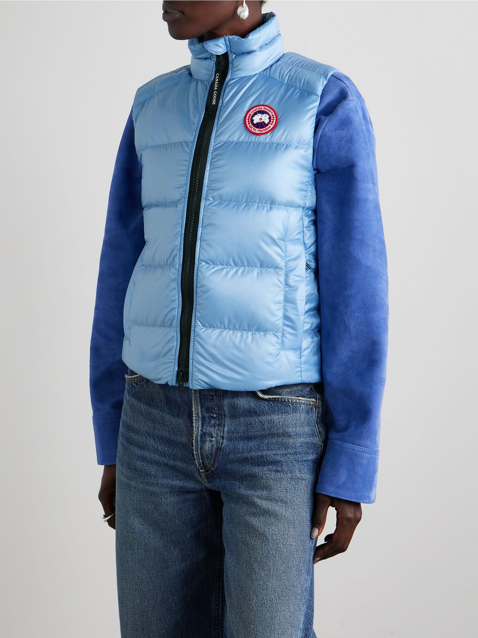 Cypress quilted ripstop down vest Light blue - 3