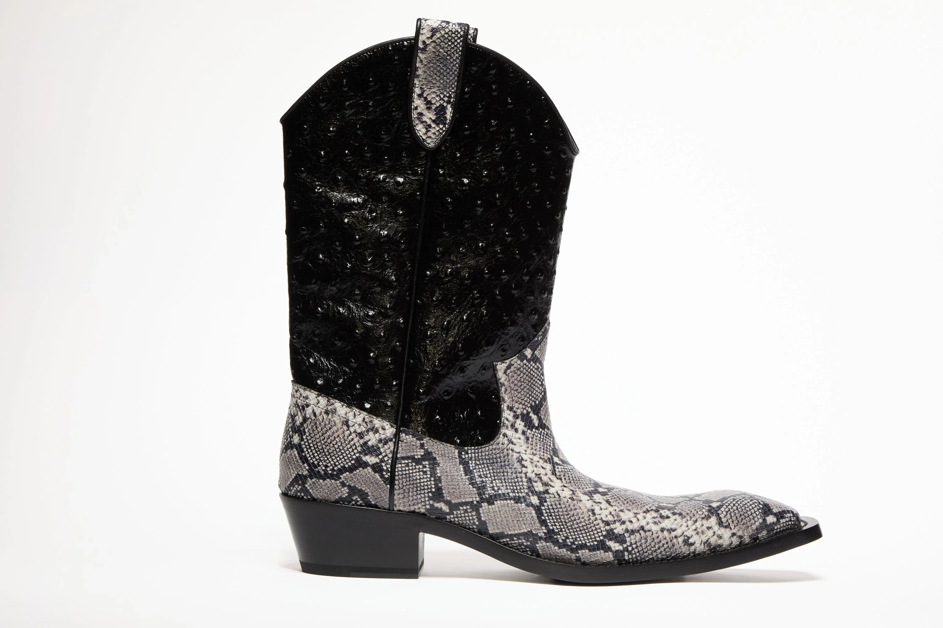 Martine Rose Cowboy Boot Grey - 1