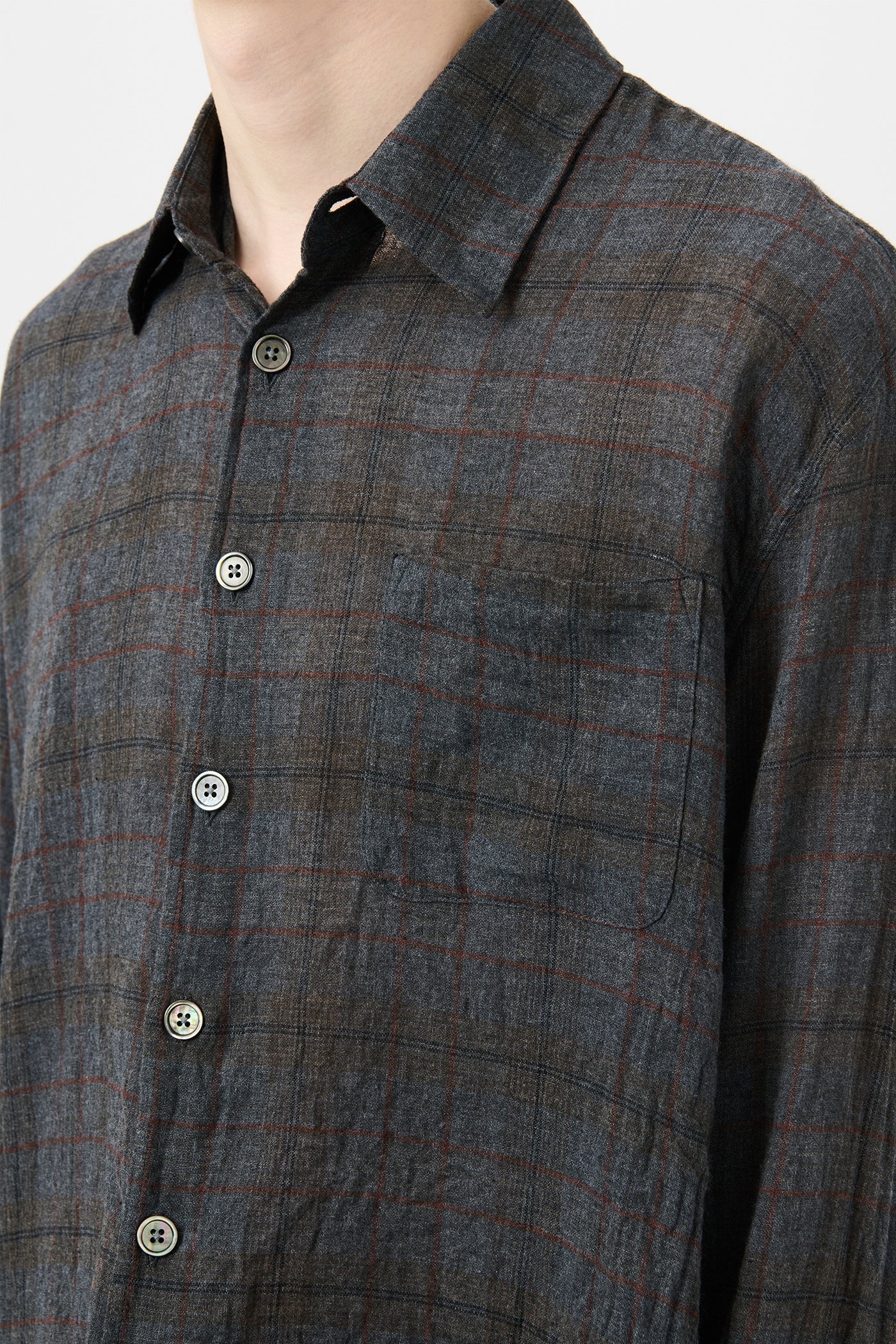 Above Shirt Bazaar Check Breeze Weave - 4