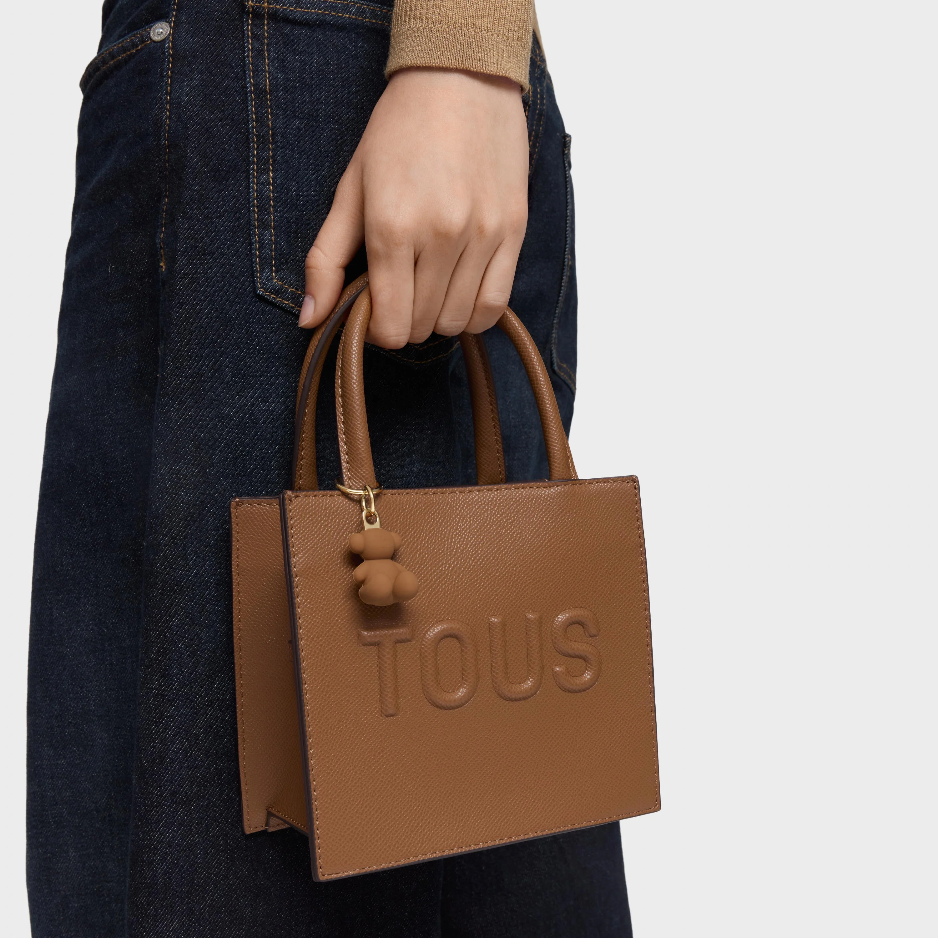 Camel-colored Cube minibag TOUS Brenda - 1