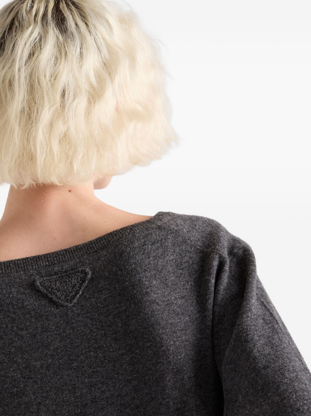 raglan-sleeve V-neck sweater - 4