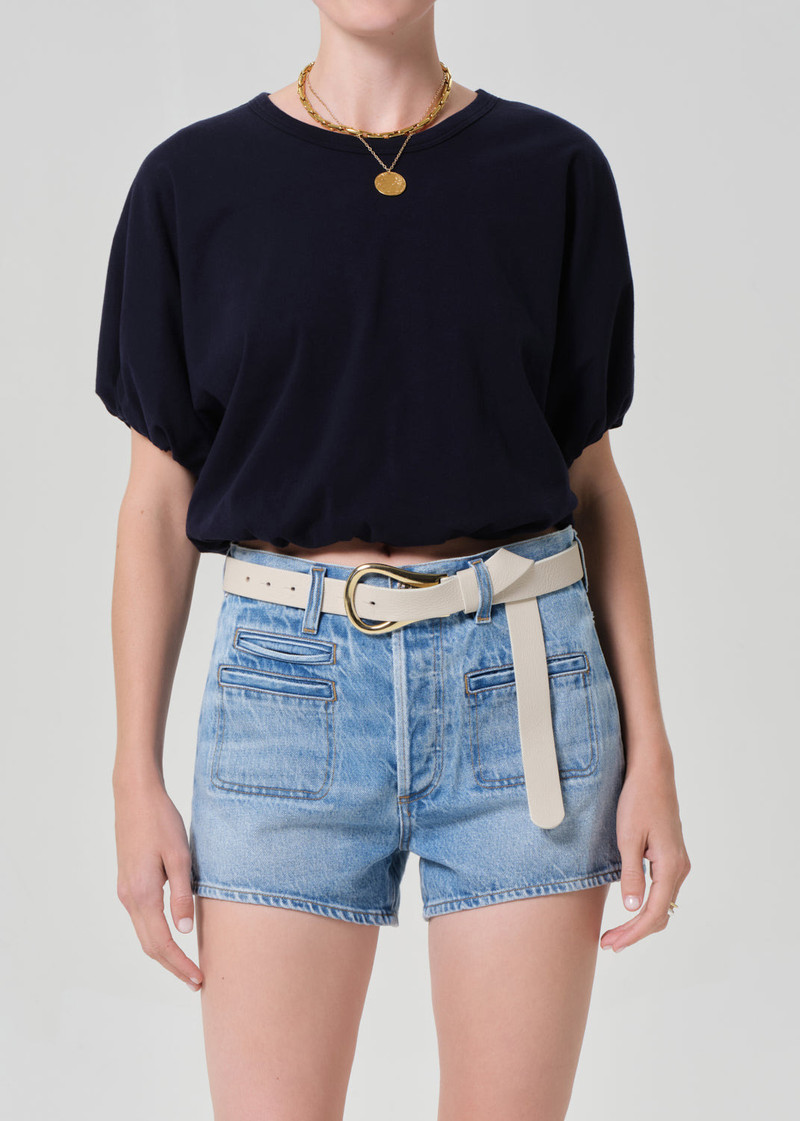 Citizens of Humanity Gia Bubble Tee In Navy outlook