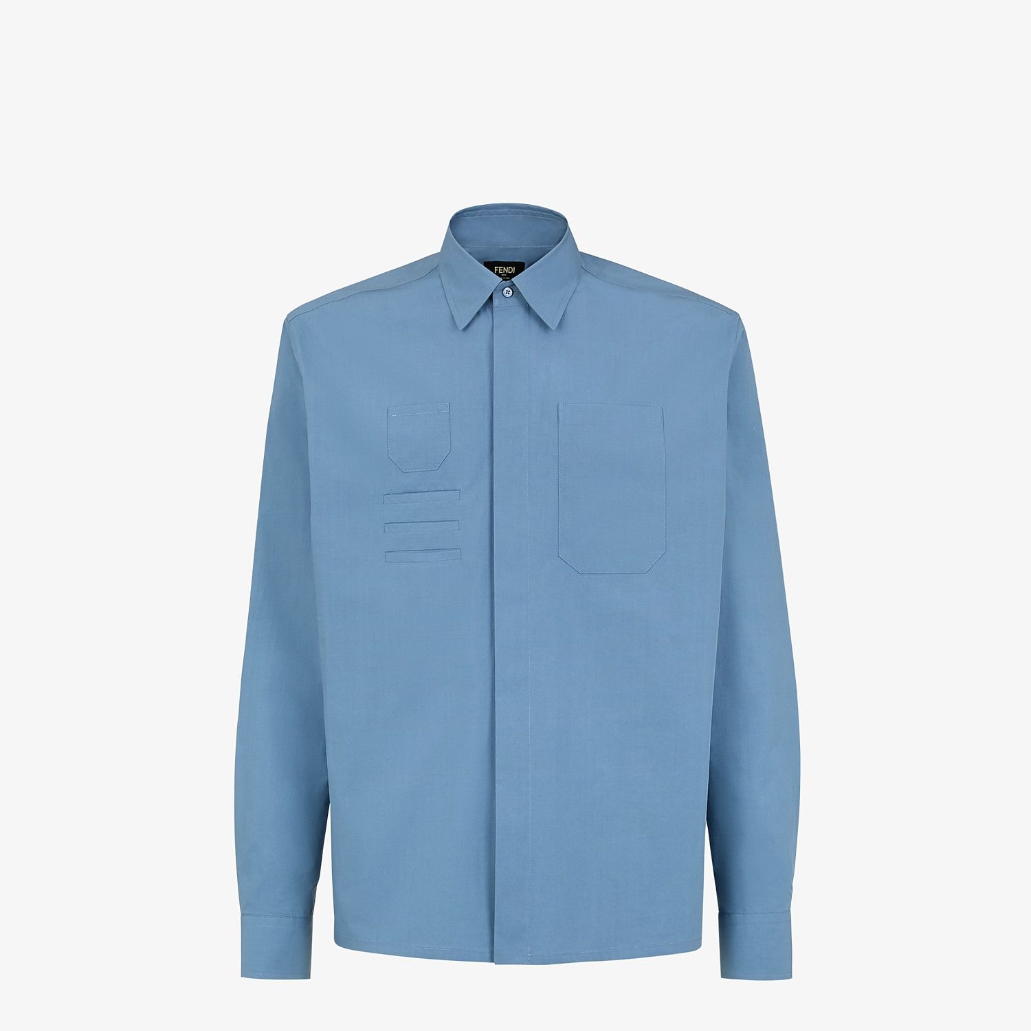 Light blue cotton shirt - 1