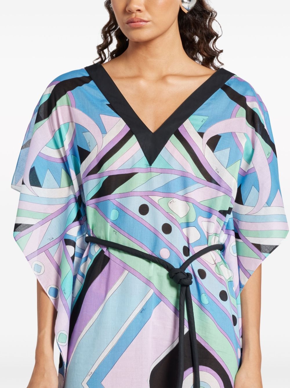 geometric-print dress - 5