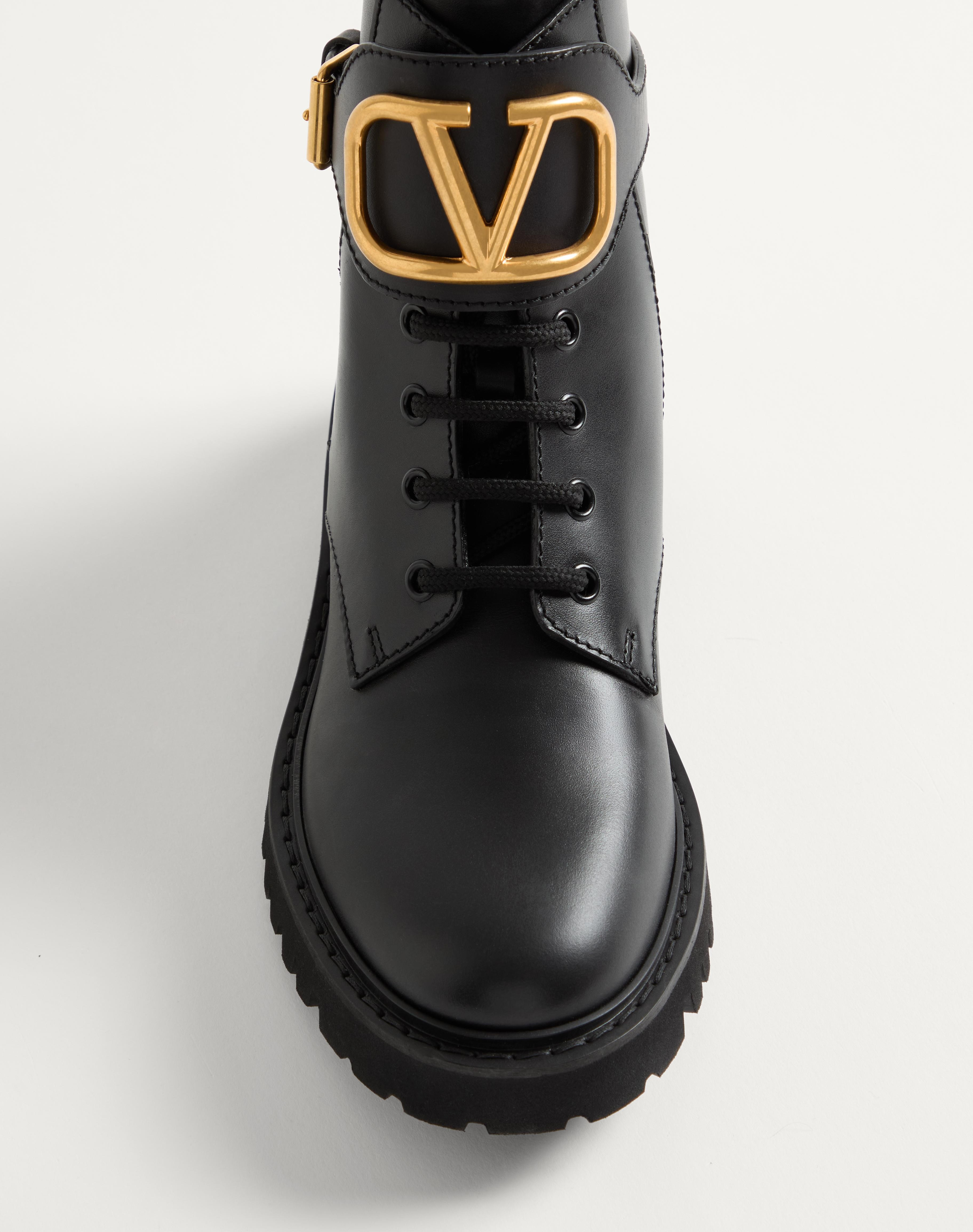 VLOGO SIGNATURE CALFSKIN COMBAT BOOT 35MM / .8 IN. - 6