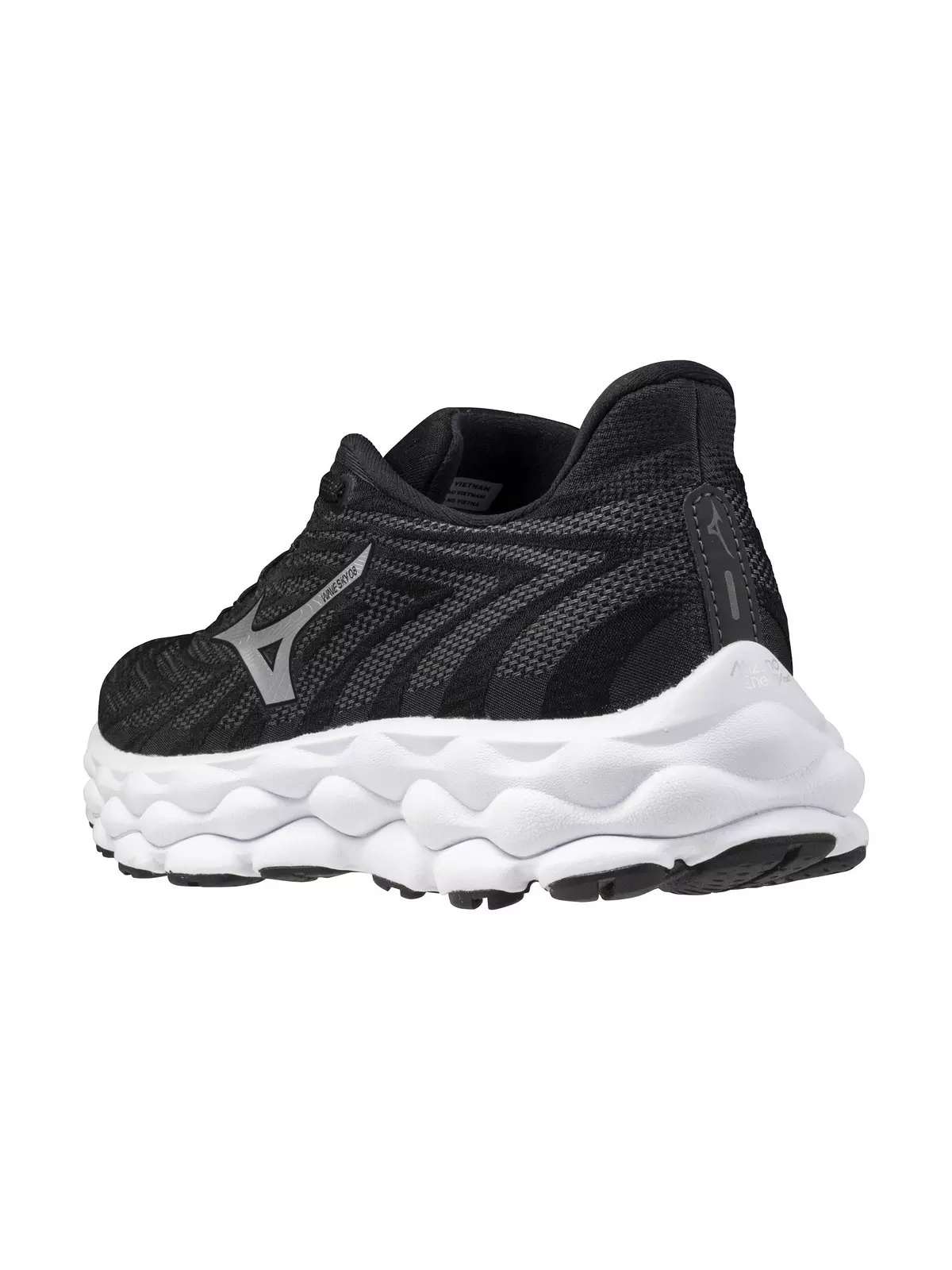Wave Sky 8 "Black/Silver" Women's Running Shoe - 4