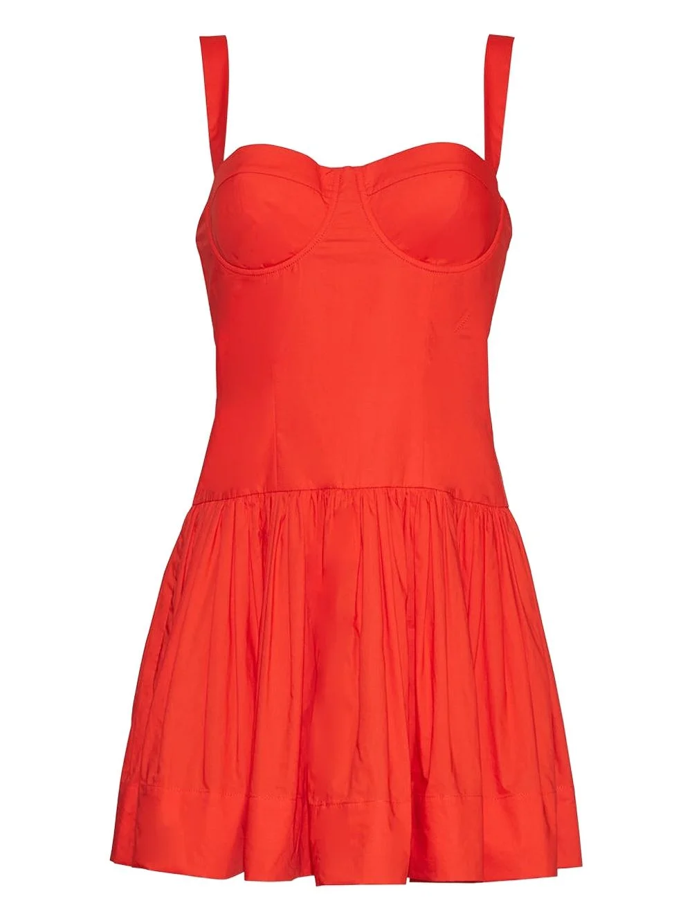 structured-bodice mini day dress - 1