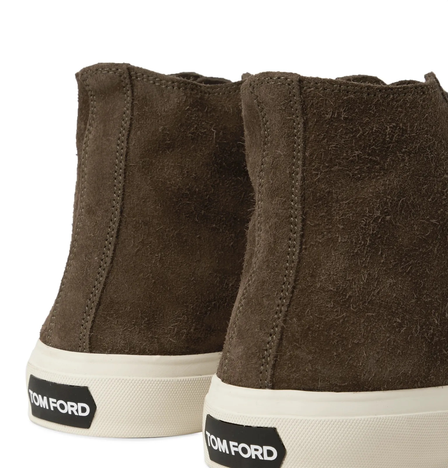 Cambridge Leather-Trimmed Suede High-Top Sneakers - 6