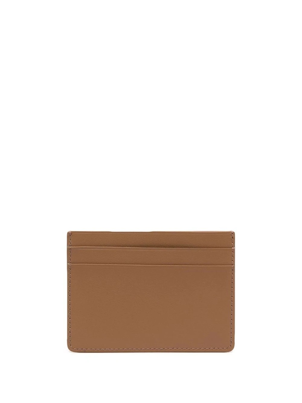 debossed-logo leather cardholder - 2