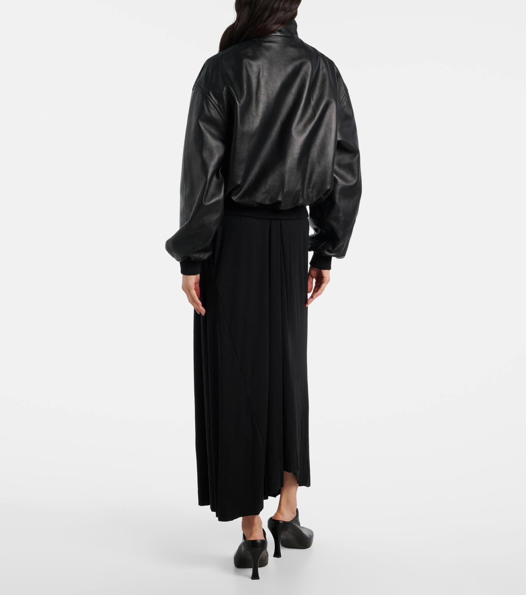 Leather blouson - 3